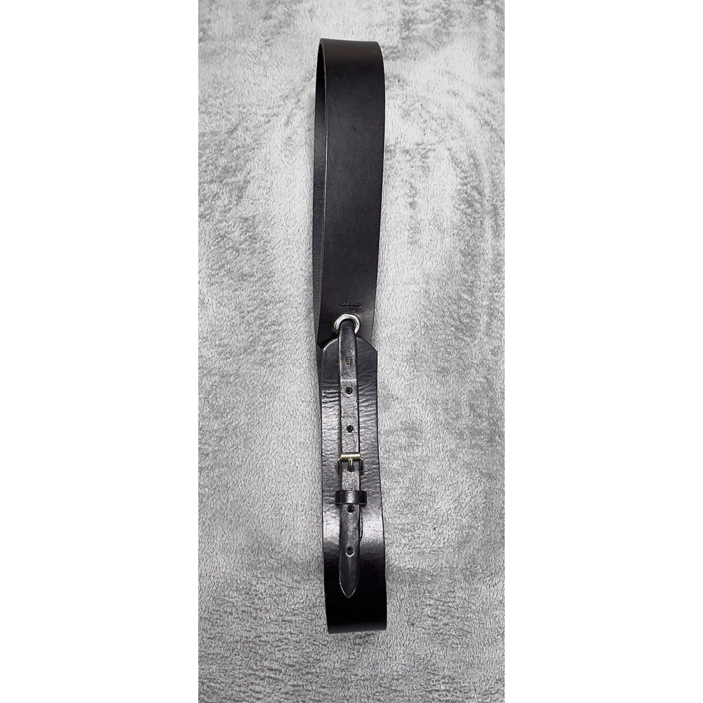 Ann Taylor LOFT Black Genuine Leather Belt Womens Size M
